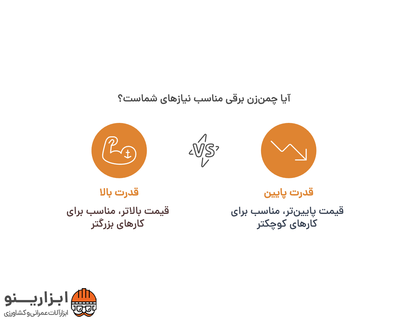 اینفوگرافیک چمن زن برقی