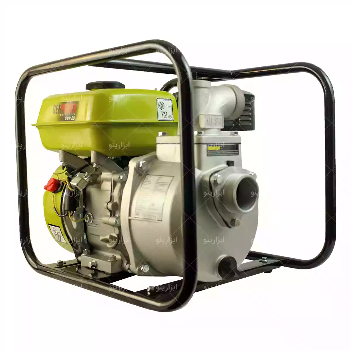 موتور پمپ آب بنزینی جن پاور شاسی دار 35 کیلوگرمی