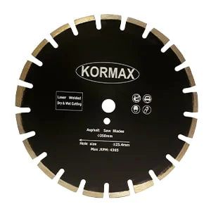تیغه کاتر بتن بر کورمکس (KORMAX) مخصوص برش بتن مناسب برای پروژه‌های عمرانی و راه‌سازی